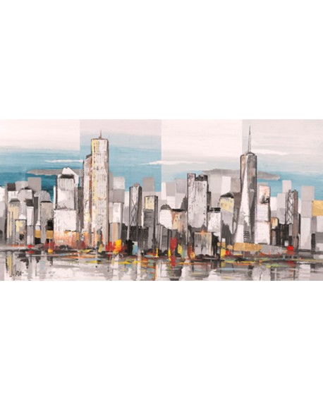 BECAUD CUADRO PANORAMICO NEW YORK MODERNO METROPOLIS Home