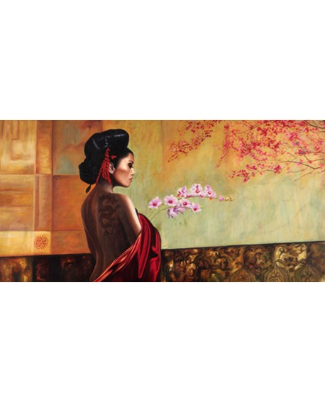 BENSON CUADRO ETNICO ORIENTAL GEISHA CABECERO MURAL Home