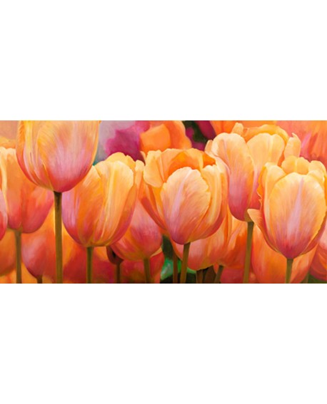 luca villa cuadro cabecero flores tulipanes panoramico Home