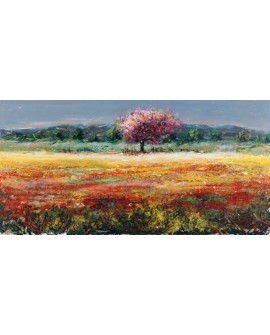 LUIGI FLORIO PAISAJE CAMPO CUADRO GRANDE EL ARBOL ROJO Home