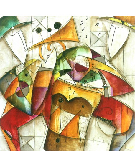 Eric Waugh Jam Session 1 Mural Abstracto moderno decorativo Home