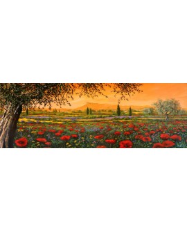 TEBO MARZARI CUADRO GIGANTE PAISAJE CAMPO DE FLORES Home