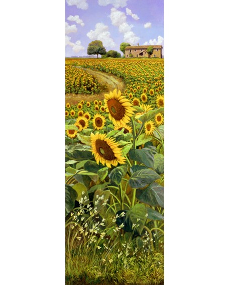 ANDREA MISSIER PAISAJE CUADRO FRISO COLINA DE GIRASOLES Home