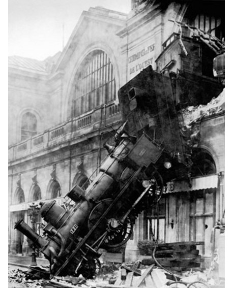 CUADRO FOTOGRAFIA PARIS BN 1895 TREN MONTPARNASSE Home