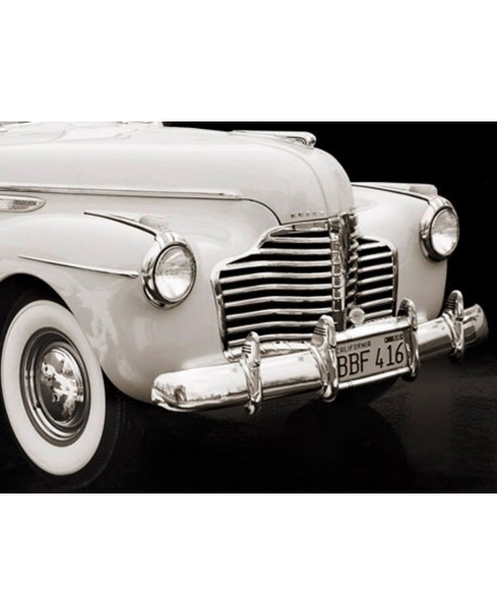 CUADRO FOTOGRAFIA BN COCHE VINTAGE BUICK 1947 MURAL Home