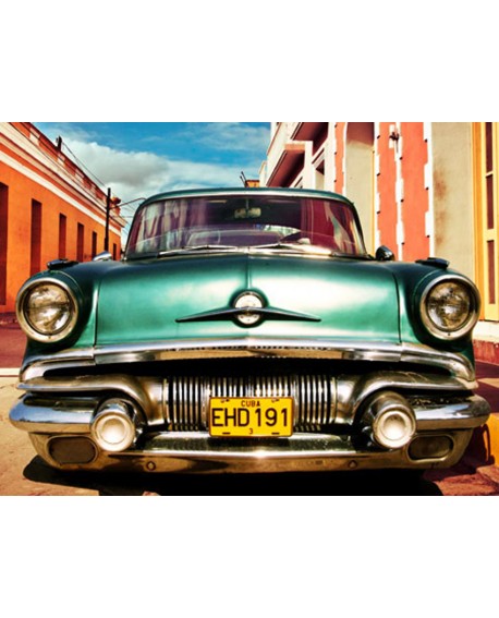 CUADRO FOTOGRAFIA COCHE EN LA HABANA 2 VINTAGE Home