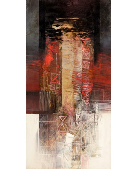 CENSINI CUADRO ABSTRACTO VERTICAL FRISO SENTIMIENTO Home
