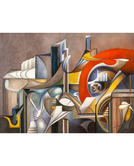 CUADRO ABSTRACTO CUBISTA MODERNO VANGUARDISTA Home