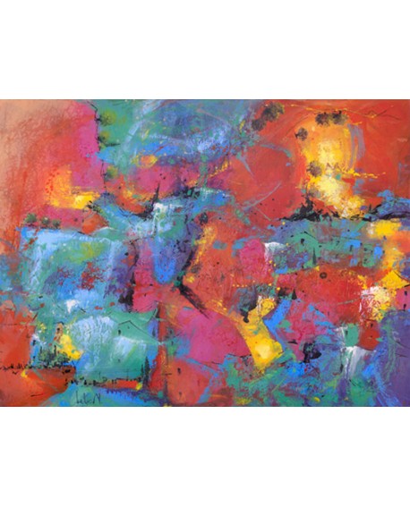 TEBO MARZARI CUADRO MODERNO ABSTRACTO MURAL VANGUARDISTA Home