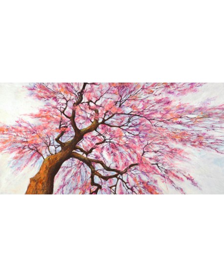 SILVIA MEI CUADRO MURAL PAISAJE BAJO EL ARBOL DE FLORES Home