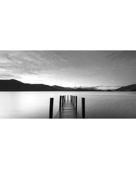 CUADRO FOTOGRAFIA BN CREPUSCULO EN EL LAGO Home
