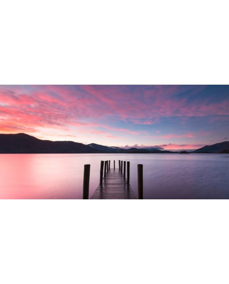 CUADRO FOTOGRAFIA CREPUSCULO EN EL LAGO Home