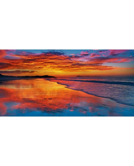 CUADRO MURAL FOTOGRAFIA PAISAJE ATARDECER EN EL MAR Home