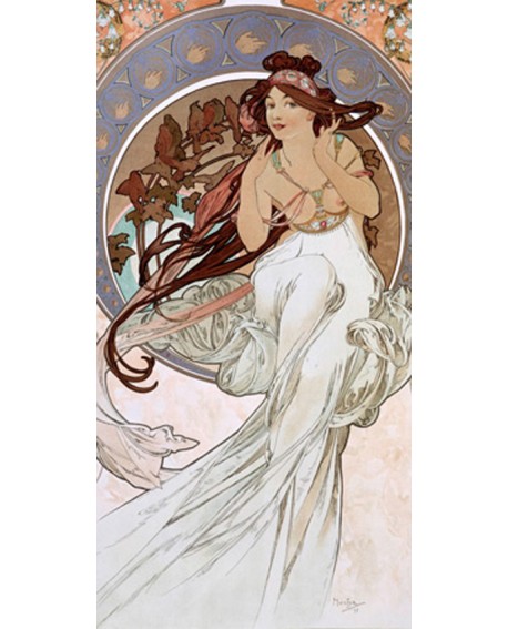 ALPHONSE MUCHA CUADRO FRISO ART NOUVEAU DECO MUSICA Home