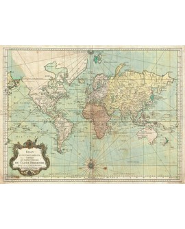 CUADRO MAPA MUNDI 2 GLOBAL TERRESTRE MURAL GRANDE CLASICO Home
