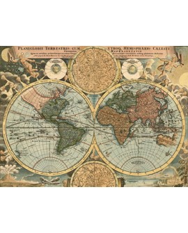 CUADRO MAPA MUNDI GLOBAL TERRESTRE MURAL GRANDE CLASICO Home