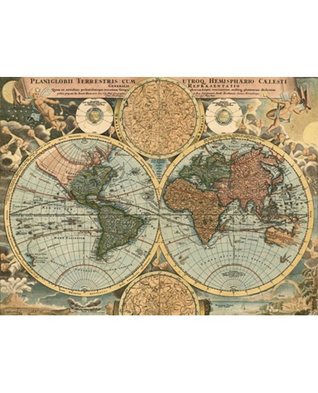 CUADRO MAPA MUNDI GLOBAL TERRESTRE MURAL GRANDE CLASICO Home