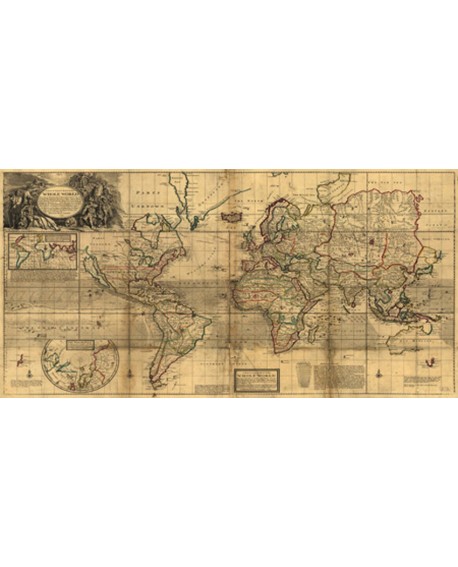 CUADRO MAPA MUNDI MURAL DECORATIVO CLASICO 2 Home