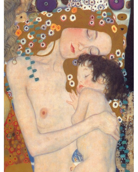 Gustav Klimt La Maternidad - Cuadro Mural de Amor Impresionista Home