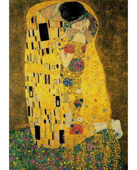 Gustav Klimt El Beso - The Kiss - Cuadro de Impresionismo Romantico Home