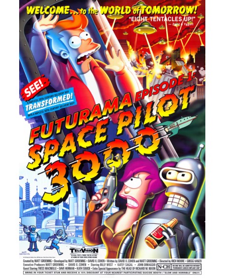 Futurama Robot Bender Episodio 1 Cuadro de television comic juvenil Home