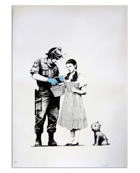 Banksy El mago de Oz Dorothy y el policia - Cuadro Graffiti Artistico Home