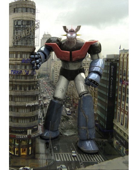Mazinger Z en la Gran Vía de Jose Maria Liebana - 3D Diseño en Cuadro Home