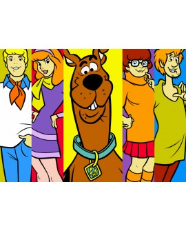 Scooby Doo Cuadro Comic TV Infantil Juvenil Decorativo Mural