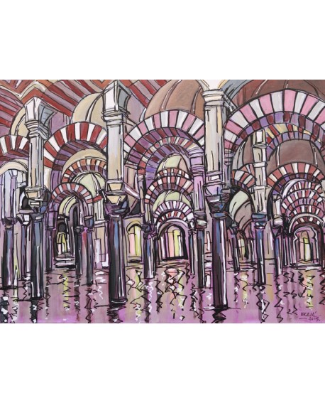 Pintor Jose Alcala Cordoba La Mezquita 2 pintura Giclee Reproduccion Home