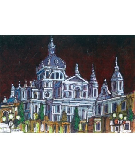 Jose Alcala Catedral de Madrid La Almudena Pintura Giclee Home