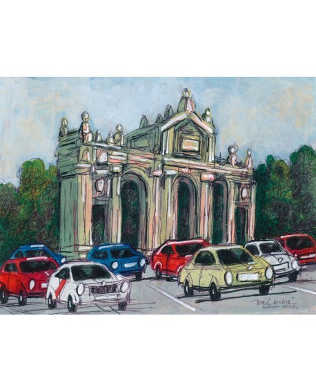 Pintor Jose Alcala La Puerta de Alcala pintura Giclee Reproduccion Home