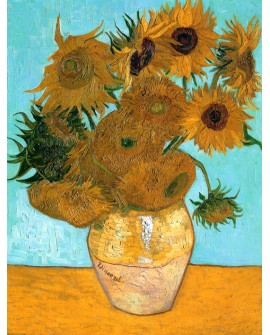 Van Gogh Jarron de  girasoles  Pintura Impresionista Reproduccion