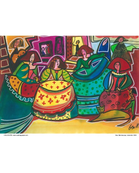 Las meninas Naif de Gea cuadro grande mural español moderno Reproduccion Home