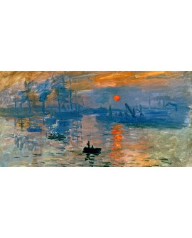 Monet amanecer cuadro grande mural reproduccion impresionista Cuadros Horizontales