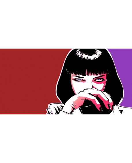 Pulp Fiction - Uma Thurman - Mia Wallace Pop Art Cuadro Mural Cuadros Horizontales