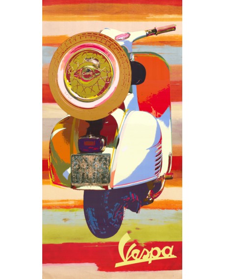 Vespa Pop Art Italiana Scooter Cuadro Decorativo Vertical Home