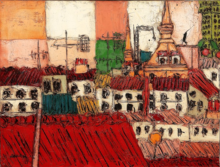 Villanueva Tejados de Madrid Abstractos Pintura Española de la Plaz...