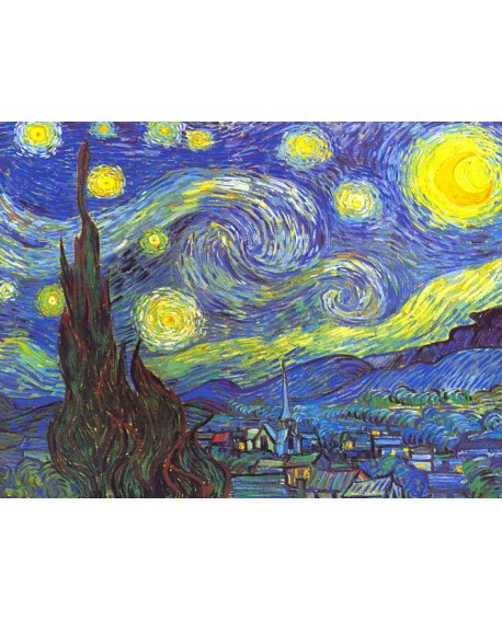 van gogh noche estrellada cuadro mural reproduccion Impresionista Home