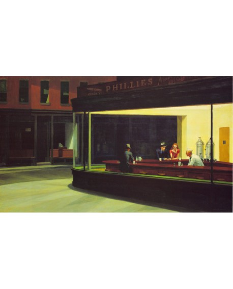 Edward Hopper Noctambulos Halcones de la Noche Cuadro mural Cuadros Horizontales
