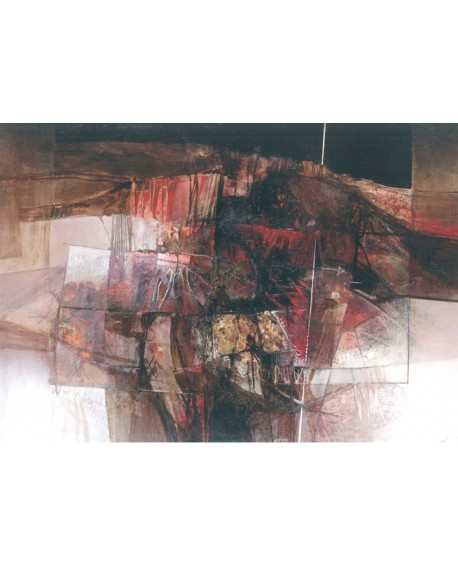 CENSINI Cuadro Mural Gigante Abstracto Decorativo Arte Italiano Home