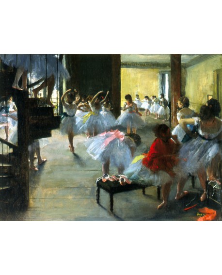 Edgar Degas La clase de danza Ballet Cuadro Impresionista horizontal Home