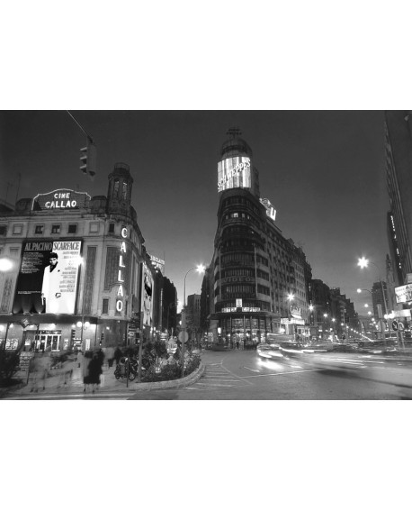 Tony Polonio Scarface en Callao Cuadro fotografico blanco negro Home