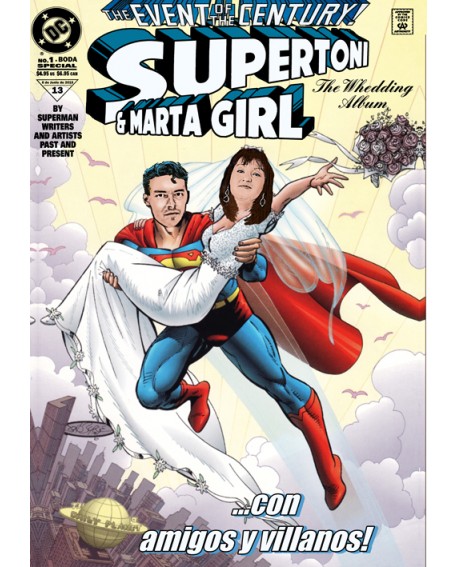 Ejemplo de Personalizado Comic con foto por encargo en cuadro Diseño Home