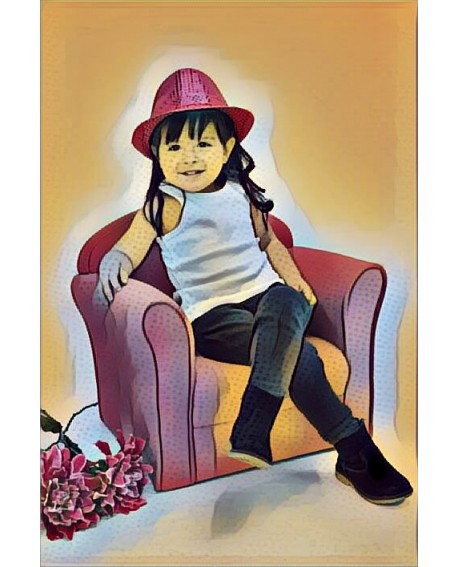 Cuadro Infantil Personalizado Retratos de niños a partir de fotografia Home