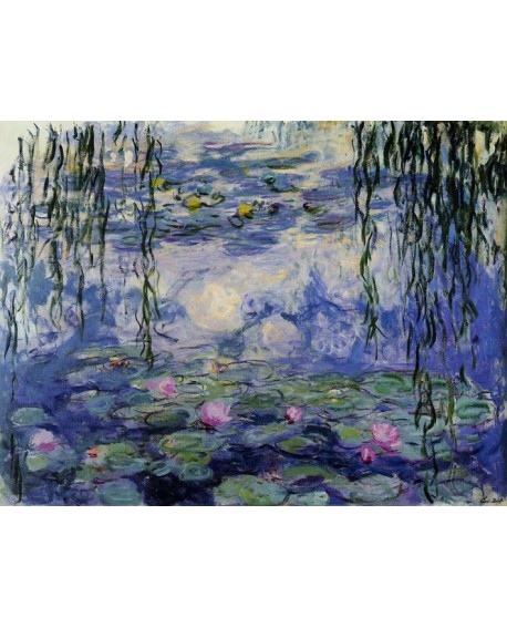 Claude Monet Los Nenufares en el lago Cuadro clasico Impresionista Home
