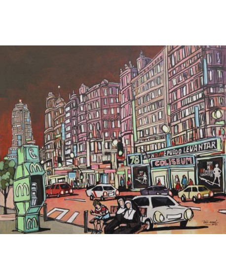 JOSE ALCALA MECANO COLISEUM GRAN VIA MADRID CUADRO NAIF MODERNO Home