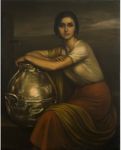 Romero de Torres La Fuensanta Mujer Morena Cordobesa Home