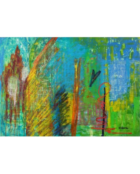 LUCIA CIARCIA Cuadro Original \\"INTENSIDAD\\" Oleo Acrilico en lienzo 140x100 cm Home