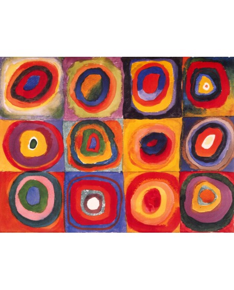 Vassily Kandinsky Circulos. Cuadro Abstracto Reproducción Home