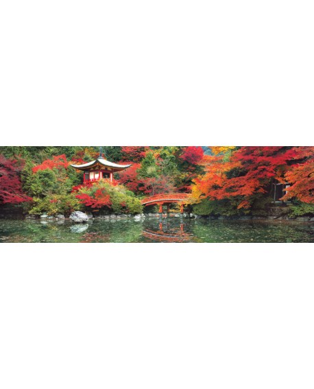 bosque oriental japones XXL con arboles y lago mural gigante panoramico Cuadros Horizontales